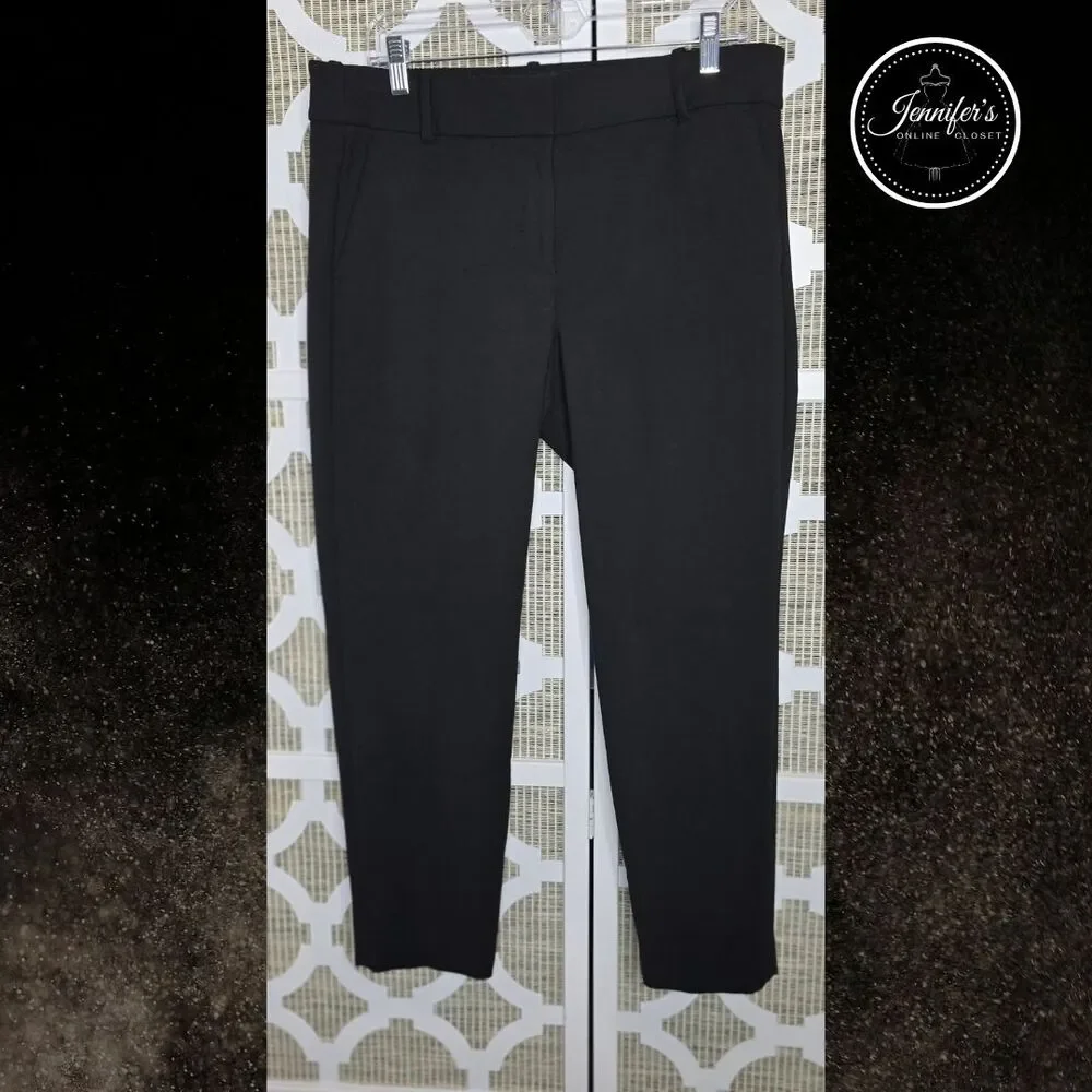 J. Crew 365 Women's Black Cameron Cropped Dress Pants Size 12